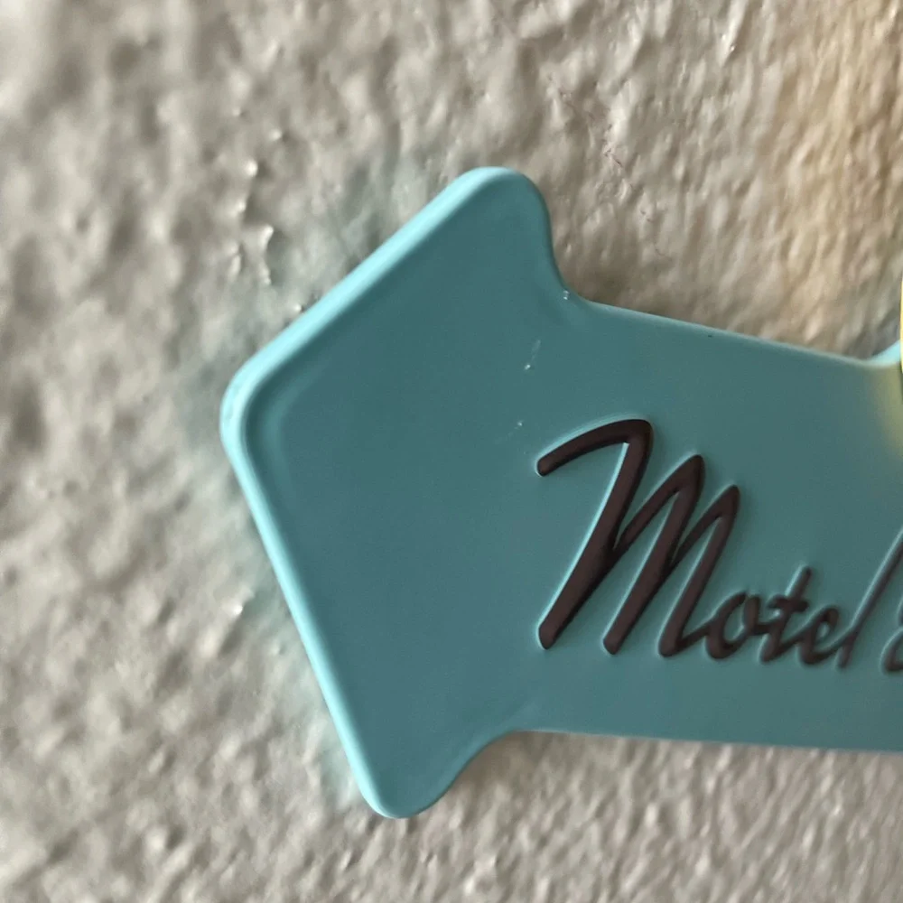 Novelty Wall Decor SUN Motel & Cafe Hanging Sign Target Bullseye